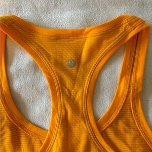lululemon athletica Women's Orange Racerback Tank Top